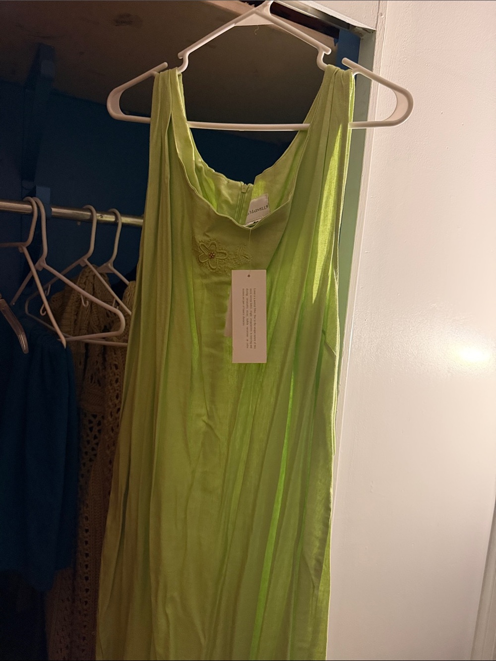 Lime Green Sleeveless Chemise Nightdress